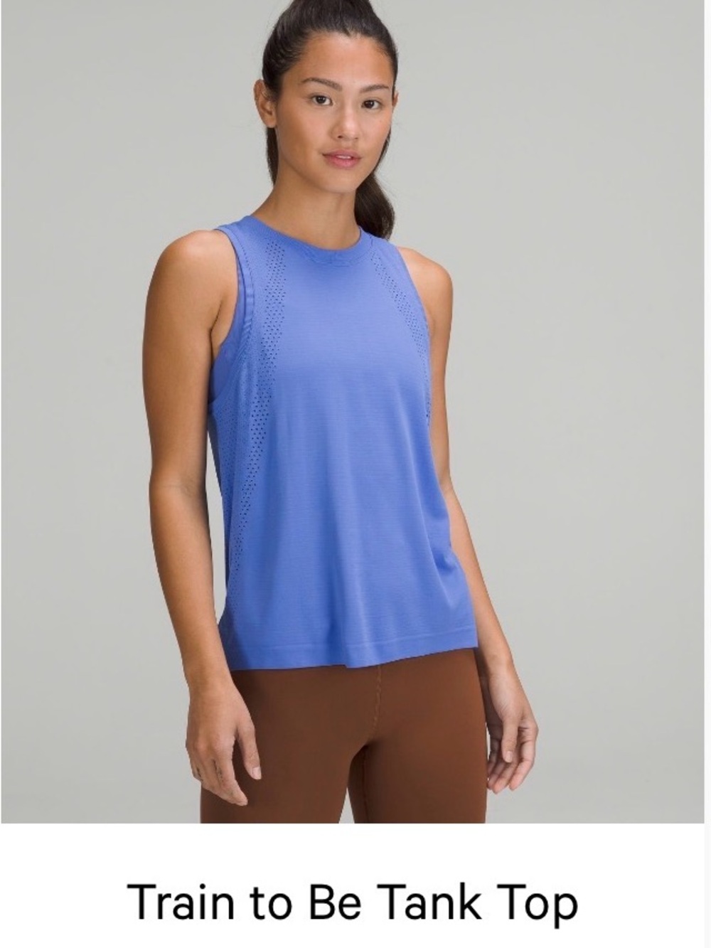 lululemon athletica Train to Be Tank Top - Periwinkle Blue 6